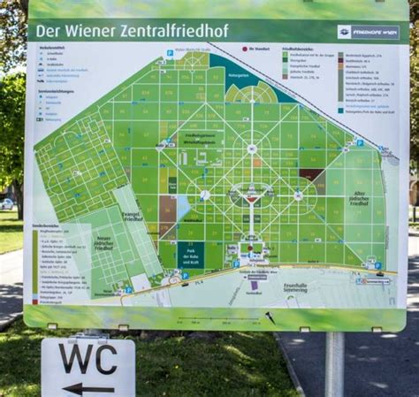Map Of Central Cemetery Vienna Transfigure Photography