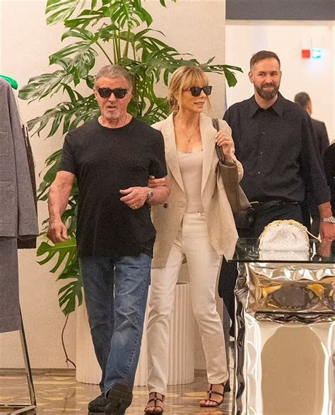 Sylvester Stallone And His Wife Jennifer Flavin Enjoy Shopping Spree