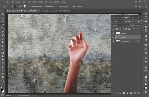 How To Apply A Grunge Texture To A Photo Background In Photoshop