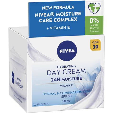 Nivea Hydrating Day Face Cream Moisturiser With Spf30 50ml Woolworths