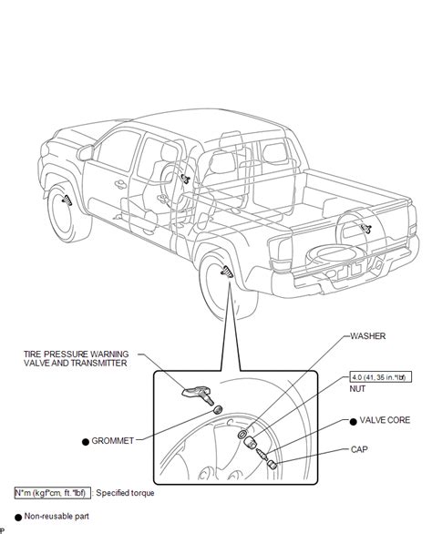 Toyota Tacoma 2015 2018 Service Manual Components Tire Pressure