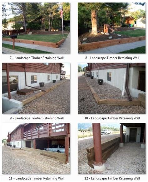 Landscape Timber Retaining Walls All Seasons Landscaping Inc