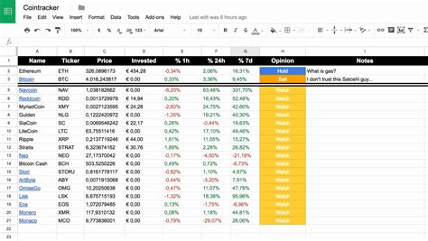 Investment Tracking Spreadsheet Excel Within Investment