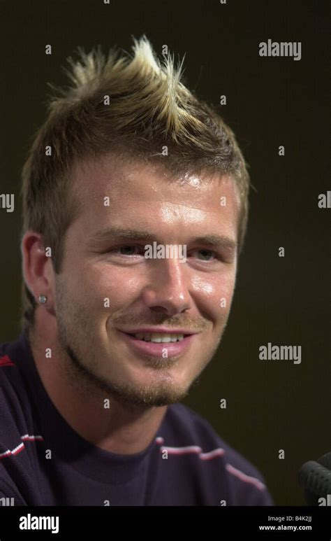 David Beckham England Captain Pictured During News Press Conference On