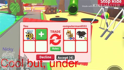 What People Trade For A Neon Fly Ride Bee Adopt Me Roblox Youtube