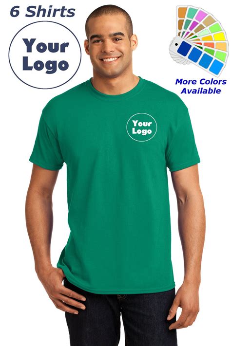 6 t shirt with company logo custom design custom embroidered shirt company shirt business