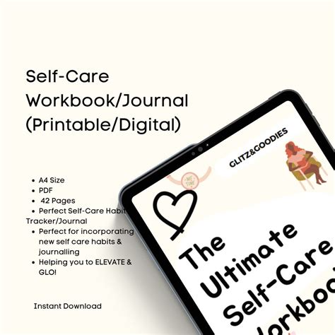 Self Care Workbook Self Care Journal Digital Journal Etsy