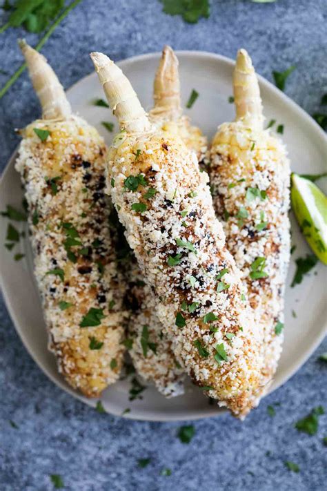 Our group of nine (5 kids, 4 adults) showed up at chili's about 7ish ready to eat. Chili's Street Corn Recipe - Grilled Mexican Street Corn ...