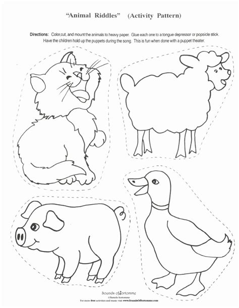 30 Farm Animal Cut Outs Example Document Template