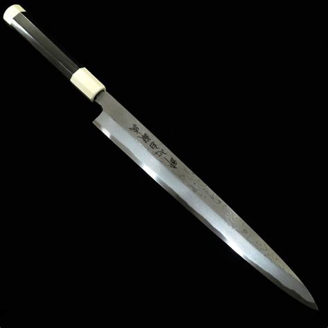 Japanisches Yanagiba Messer Suisin Tanryu Weiß 1 Damast Größe30cm