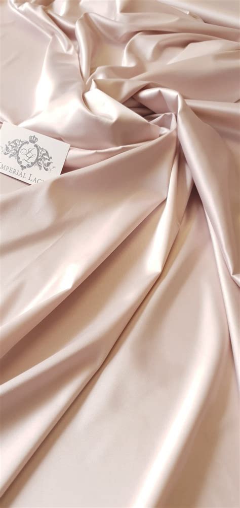 Powder Pink Satin Fabric Silk Fabric Lace Fabric From