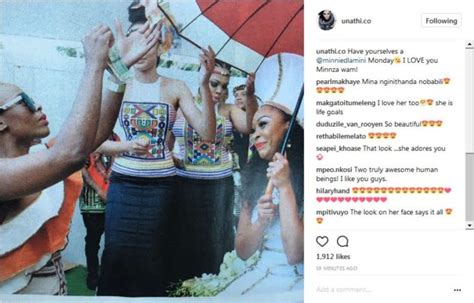Pics Unathi Shares Touching Moments From Minnie Dlamini Wedding