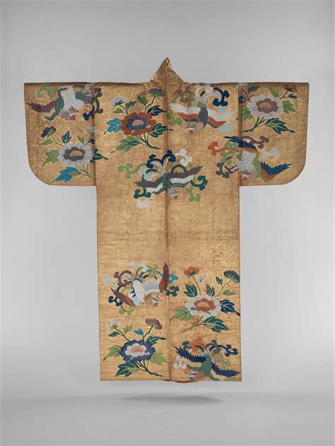 Noh Costume Nuihaku With Phoenixes And Peonies Japan Edo Period