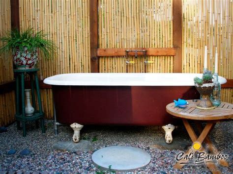 Outdoor Shower Ideas Diy Projects Cali Bamboo Fencing Bamboo