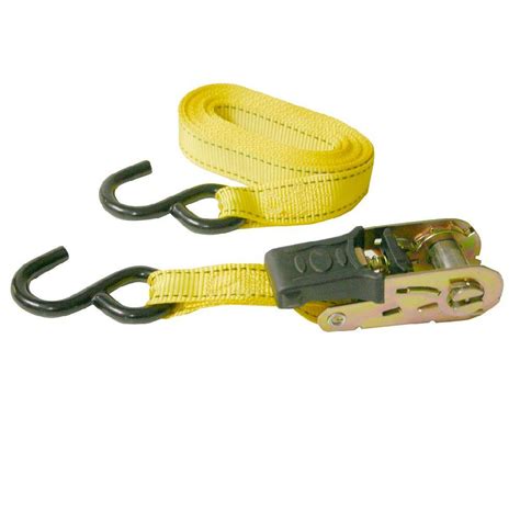 Ratchet and restraining straps and cargo straps, for home, farm or trade use. Husky 1 in. x 12 ft. Ratchet Tie-Down (4-Pack)-FH0829 ...