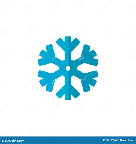 Icono Plano Del Copo De Nieve Azul Ilustración Del Vector Ilustración