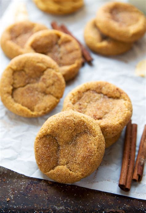 Soft And Chewy Pumpkin Snickerdoodle Cookies Healthy