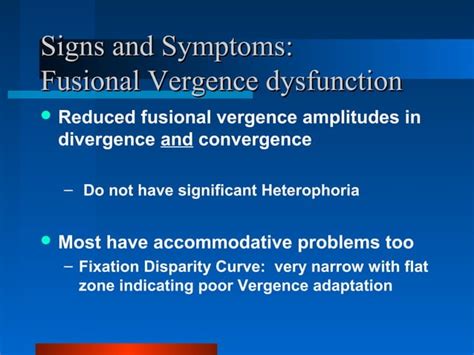 Accommodative And Vergence Dysfunction