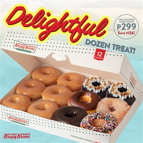 Krispy Kreme Get A Mixed Dozen For Only ₱299 Save ₱126 Salted