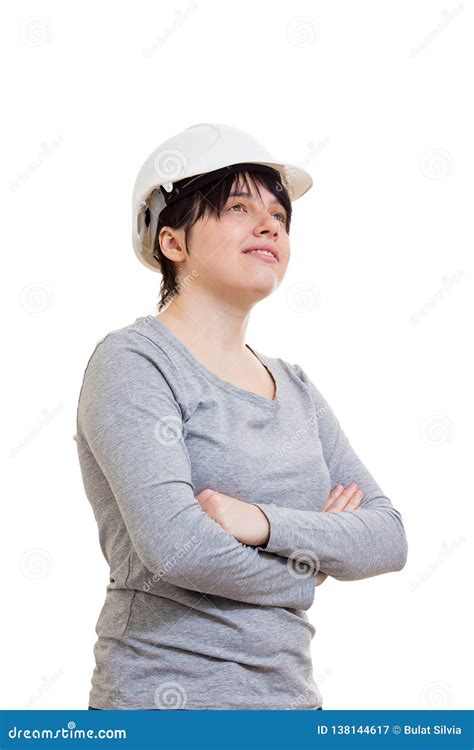 Confident Woman Engineer Stock Image Image Of Engineering 138144617
