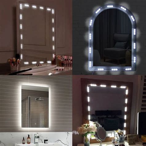 Diy Hollywood Style Led Mirror Light With Touch Dimmer And Power Supply