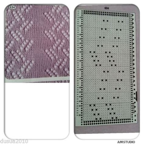 8 punch card for knitting openwork on knitting machines brother Перфокарта Вязание Схемы вязания