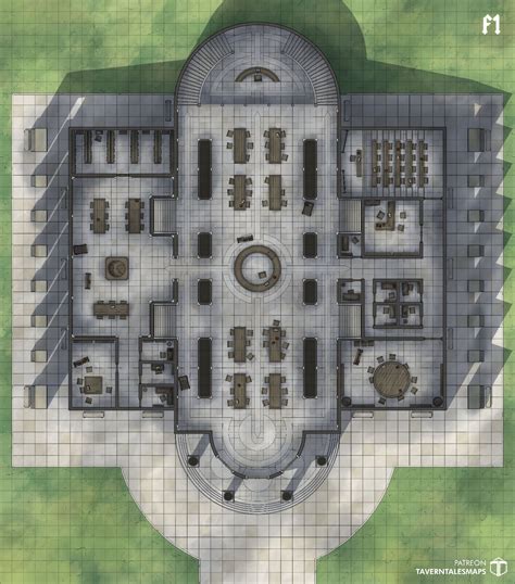 The Grand Library Tavern Tales Dnd World Map Building Map Dungeon