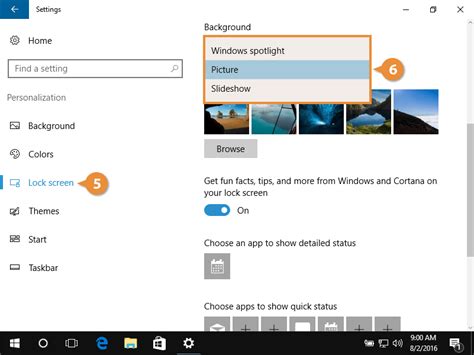 Personalize The Lock Screen In Windows 10 Customguide