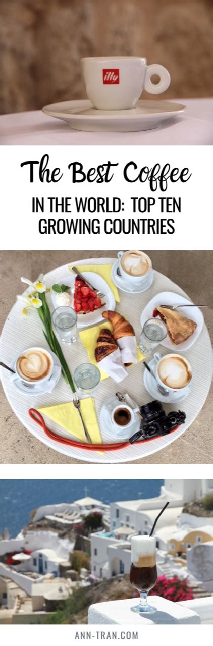 From energising yourself in the morning to the most amazing desserts coffee is one of the vital things in everyone's life. The Best Coffee in the World: Top 10 Growing Countries - Ann-Tran