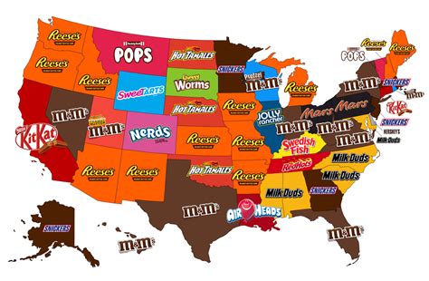 Mystery candy box best european sweets mix chocolate bars treats gummies & more. The most popular halloween candy in each state in America