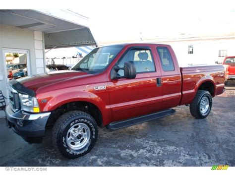 2002 Toreador Red Metallic Ford F250 Super Duty Lariat Supercab 4x4