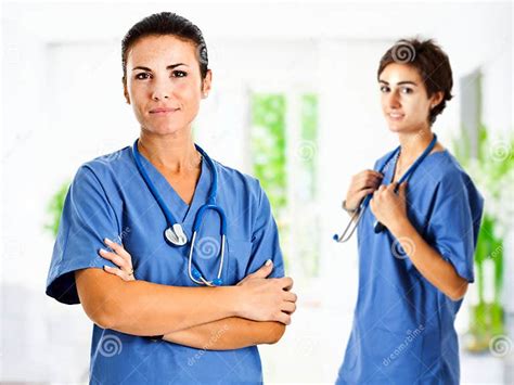 Two Nurses Stock Image Image Of Smiling Health Doctor 21384503