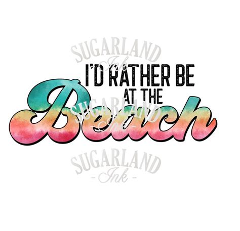 i d rather be at the beach etsy