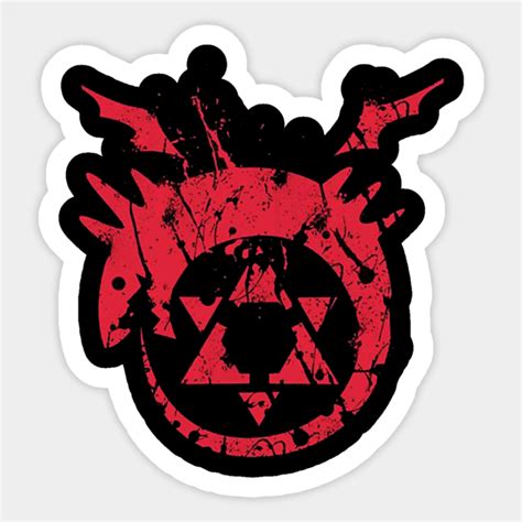 Homunculus Symbol Fullmetal Alchemist Sticker Teepublic