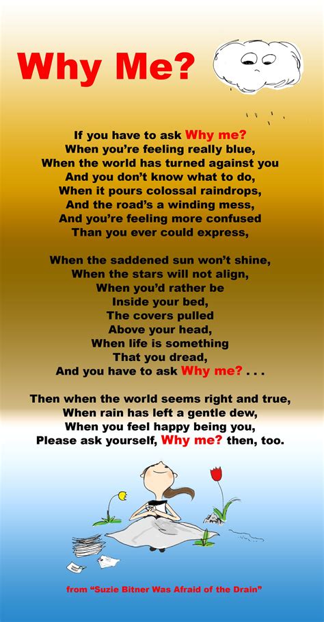 Motivational Poetry For Children Why Me About Positive Thinking