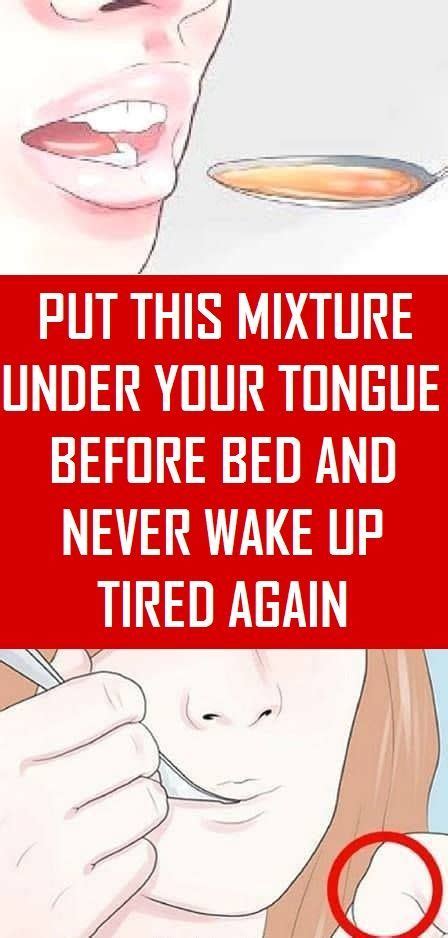 Put THIS Mixture Under Your Tongue Before Bed And NEVER Wake Up Tired