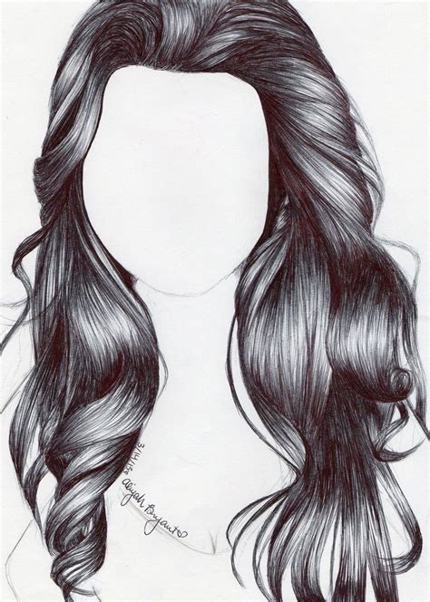 How To Draw Female Hair With Pencil