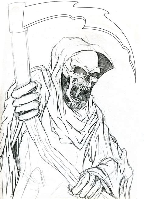 27 Grim Reaper Tattoo Drawing Gosimgurdesh
