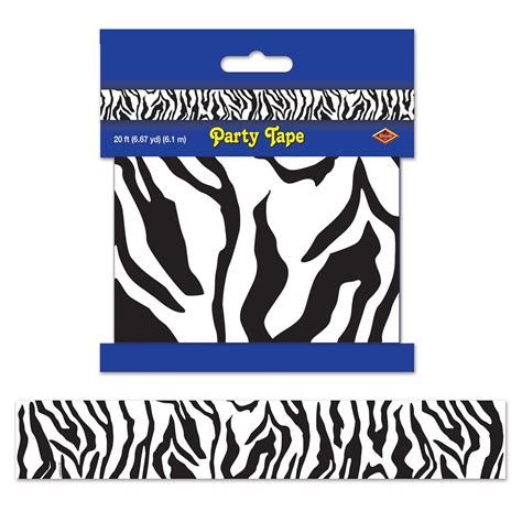 Zebra Print Party Tape Jungle Theme Parties Jungle Party Party Themes