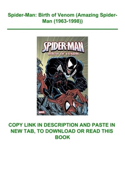 Read Pdf Spider Man Birth Of Venom Amazing Spider Man 1963 1998