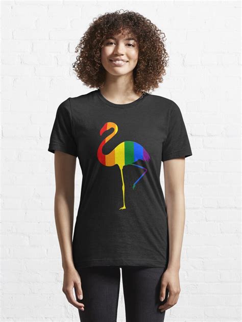 Lgbt Pride Colors Flamingo T Shirt Rainbow Flamingo Pride T Shirt By Merchk1ng Redbubble
