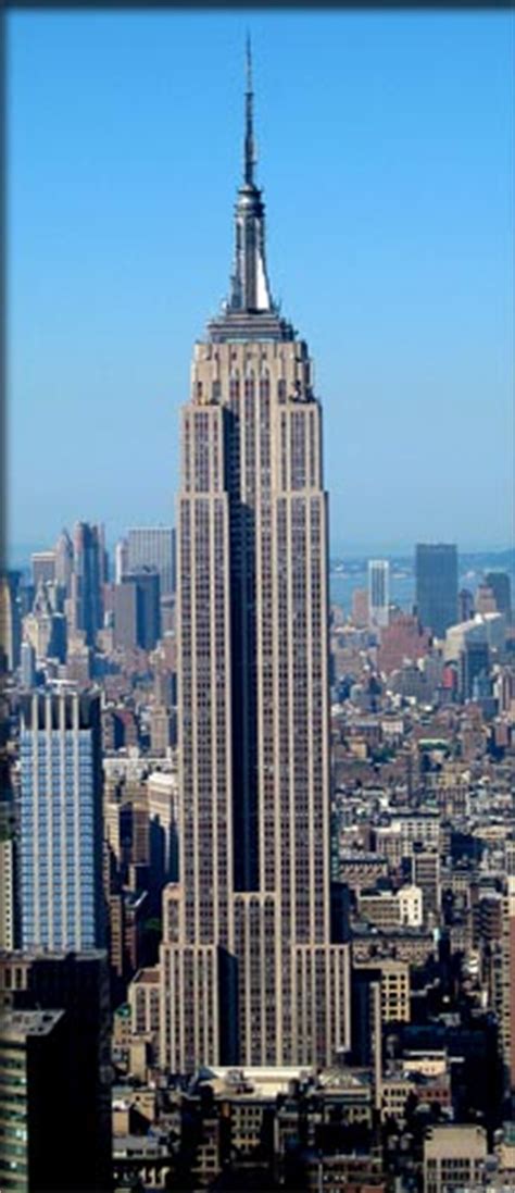 Its height is 1,250 feet (381 meters), not including a television antenna mast. Seven Wonders - Empire State Building