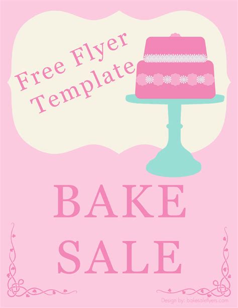 Free Printable Bake Sale Flyer Template