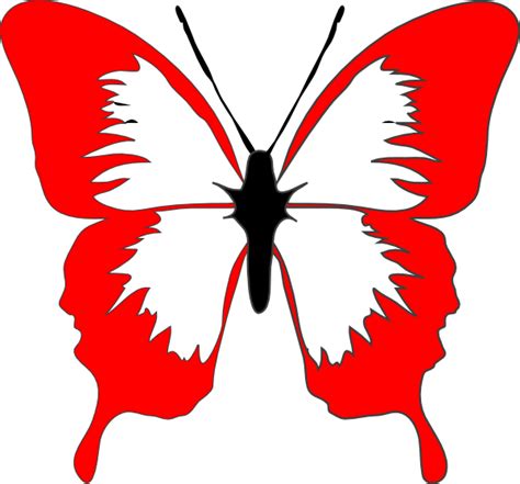 Red Butterfly Clip Art At Vector Clip Art Online Royalty