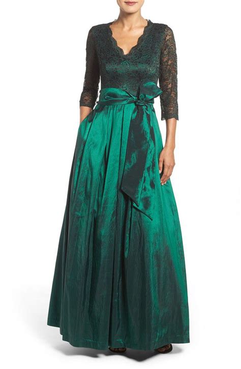 Eliza J Eliza J Lace Taffeta Gown Available At Nordstrom Mother Of