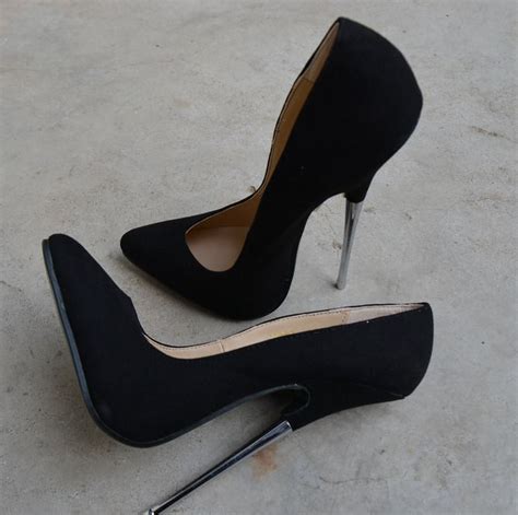 16cm women s pointed toe stilettos nightclub high heels shoes sexy suede e610 sexy high heel