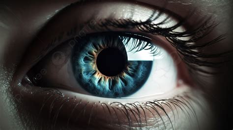 Gambar Close Up Mata Biru Wanita Gambar Mata Berlabel Latar Belakang