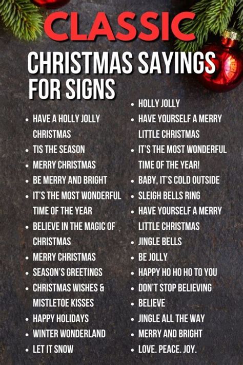 100 Christmas Sayings For Signs Great For Diy Signs Or Letter Boards