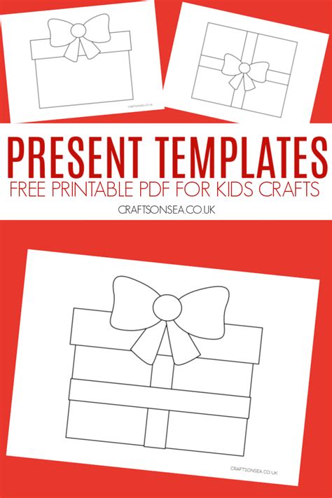 Present Template Free Printable Pdf Christmas T Box Template