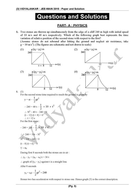 Iit Jee Previous Years Papers With Solutions Free Download 2023 2024